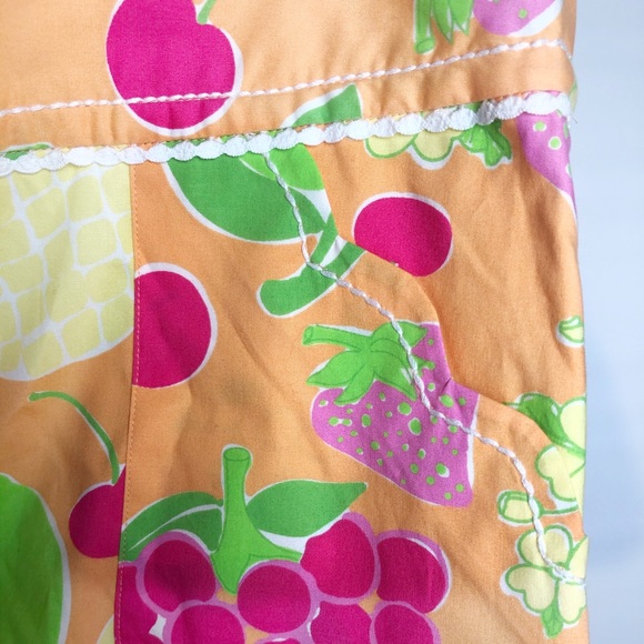 Lily Pulitzer Sangria Scalloped Pocket Skort Skirt - Picture 6 of 7